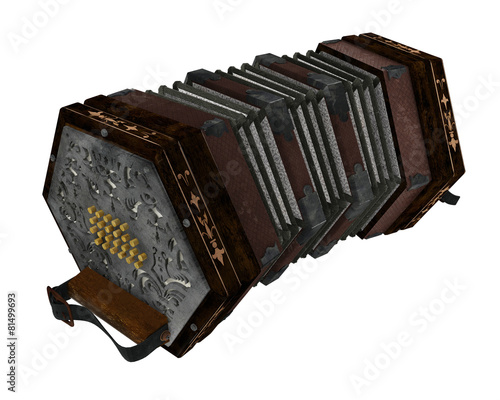 Принти на полотні concertina isolated