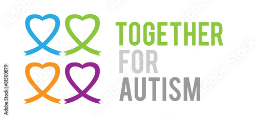 Together for autism vector