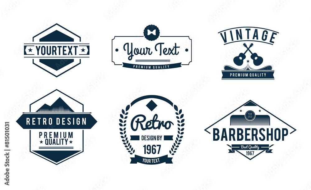 Obraz premium Vintage badge vectors