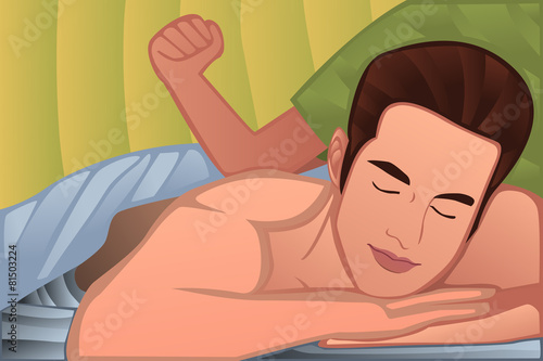 Man enjoying a massage