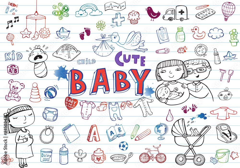 Infant Icon set Infant Icon set