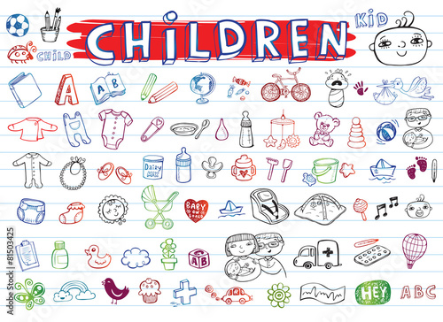 Children icon set