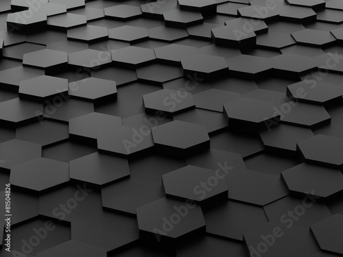 Fototapeta Naklejka Na Ścianę i Meble -  background of 3d hexagon blocks
