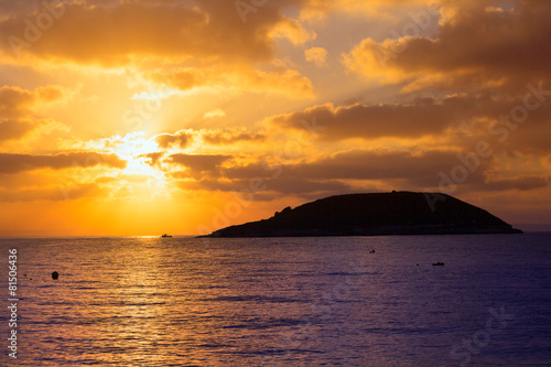 Mallorca sunrise in Magaluf Palmanova beach