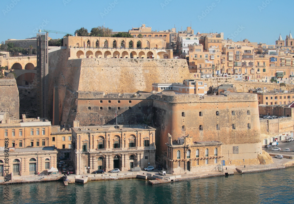 Fortified city. Valletta, Malta