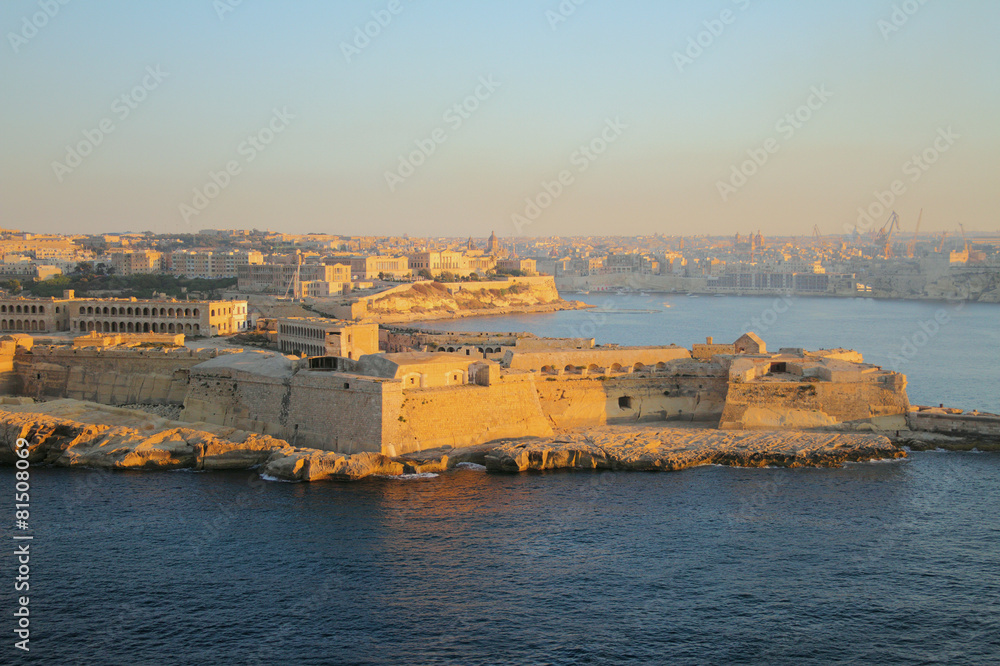 Fortified city, Ricasoli Fort. Valletta, Malta