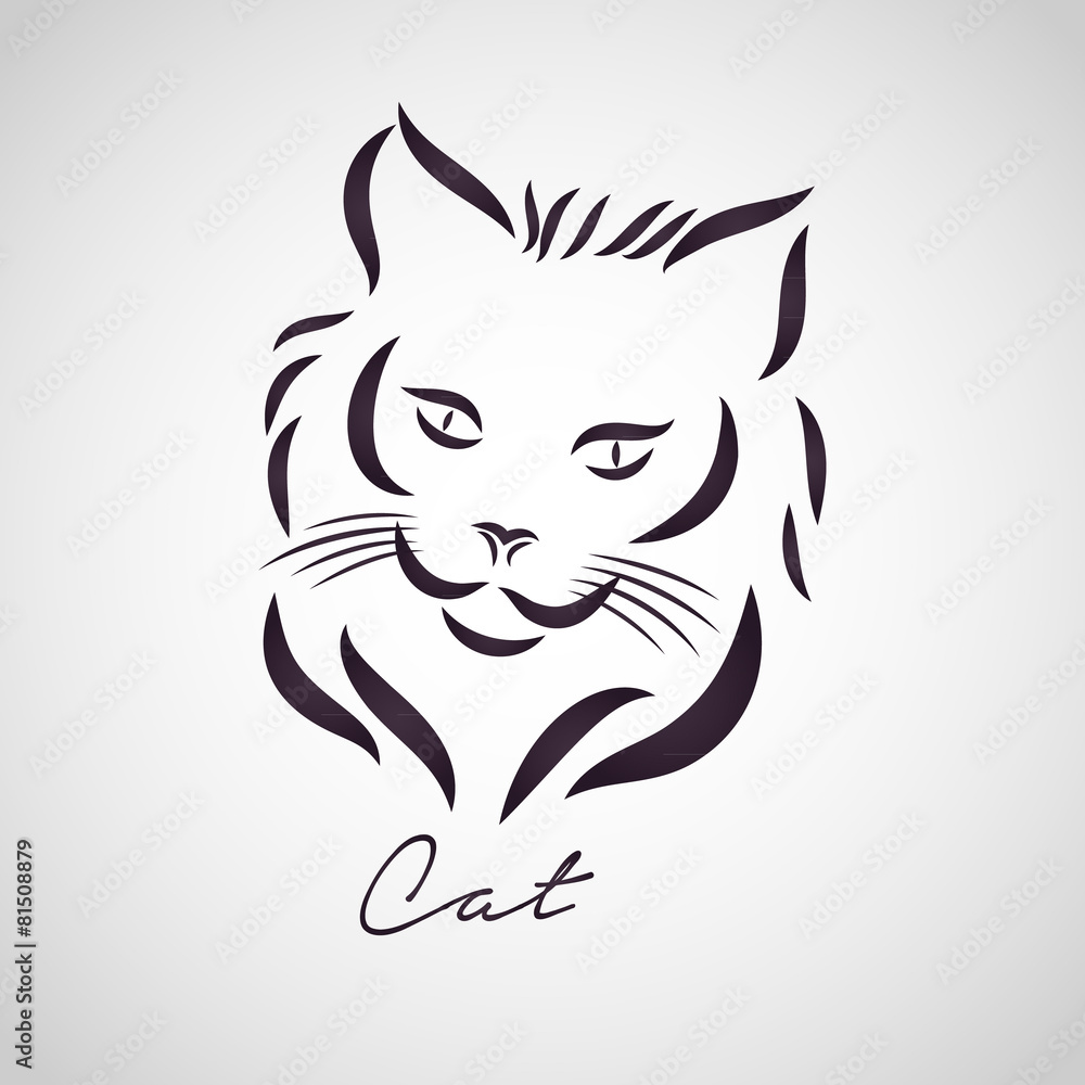 Obraz premium CAT logo vector