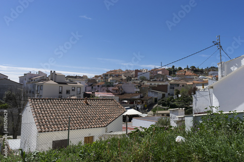 houses and typical Spanish architecture, white buildings, Medite