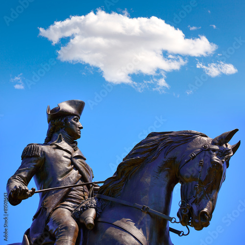 Boston Common George Washington monument