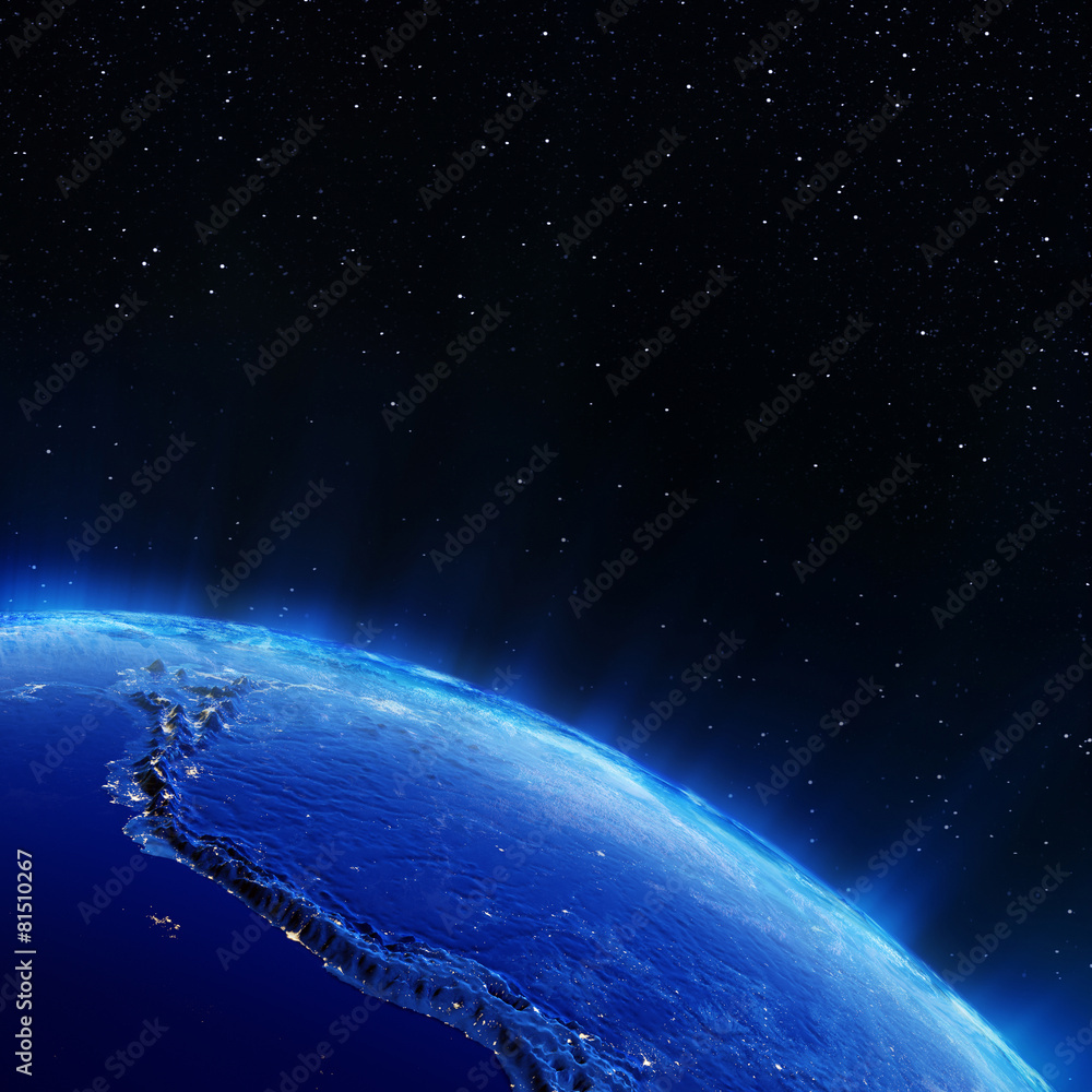 Obraz premium Światła miasta Ameryki Południowej