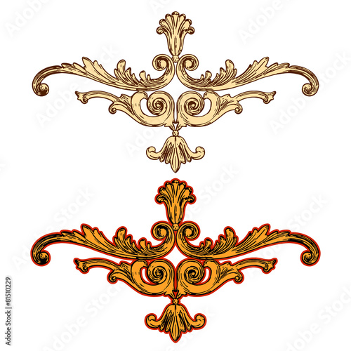 vector golden ornaments