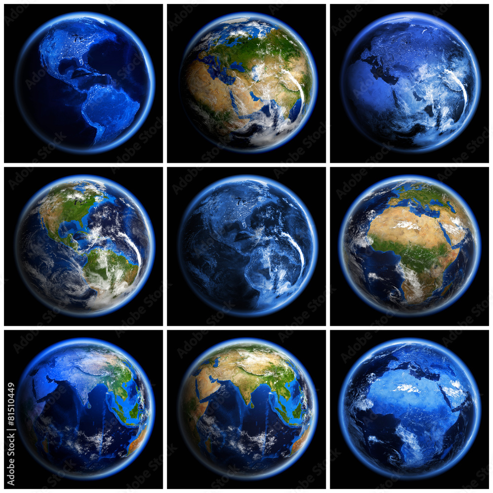 Earth globe set Earth globe set