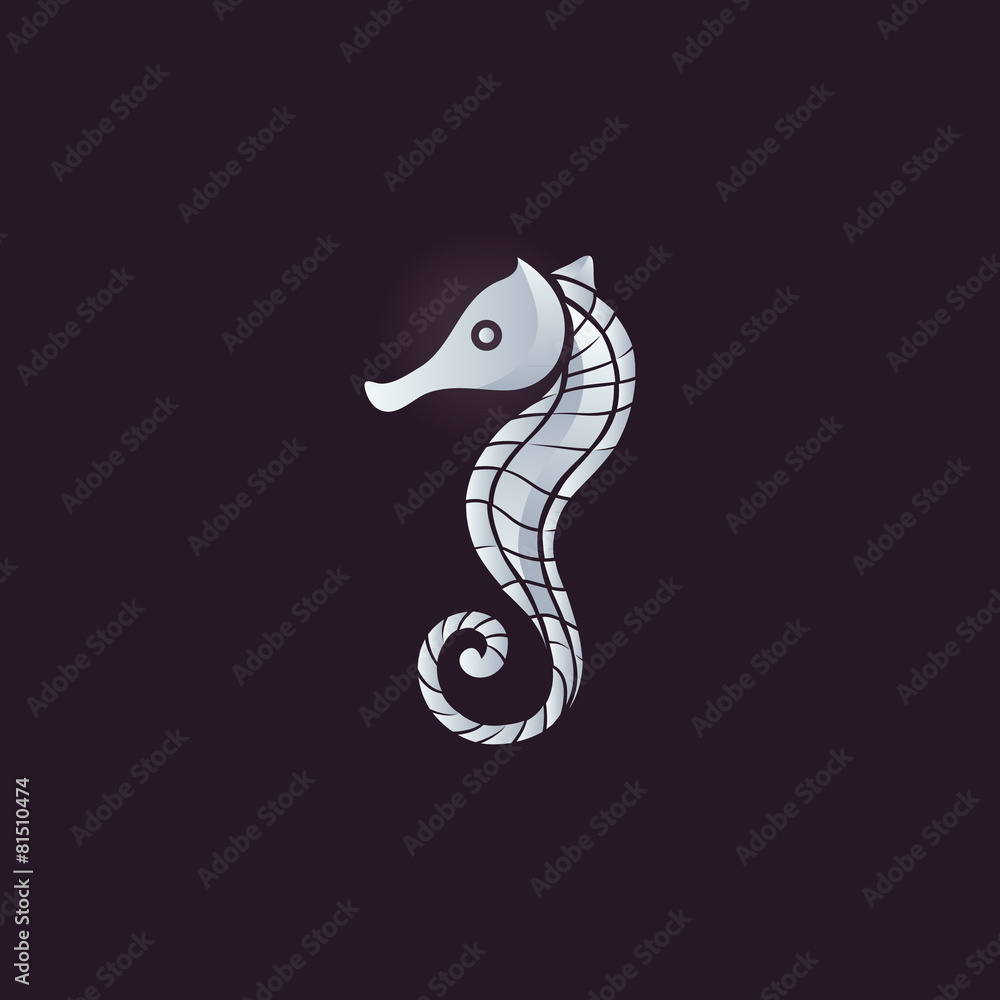 Fototapeta premium Sea Horse logo vector