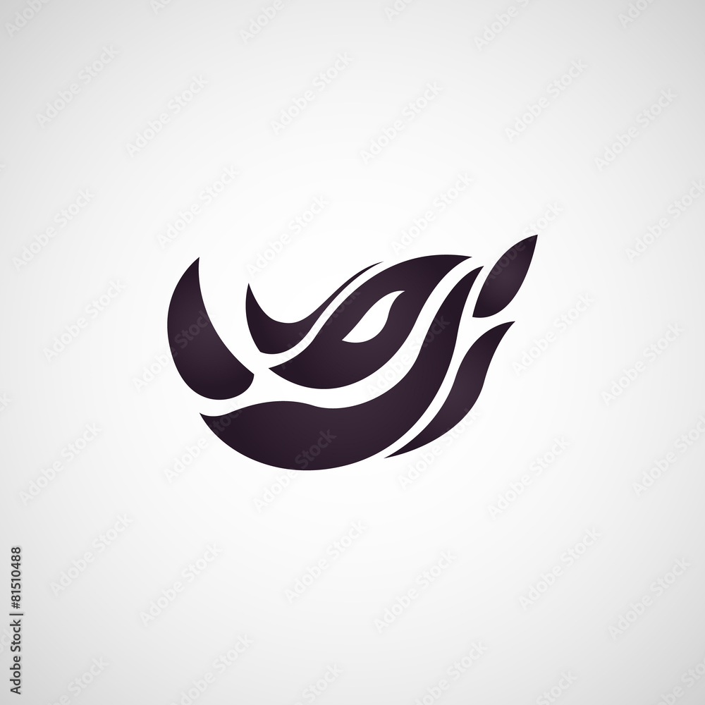 Rhino logo vector Rhino logo vector