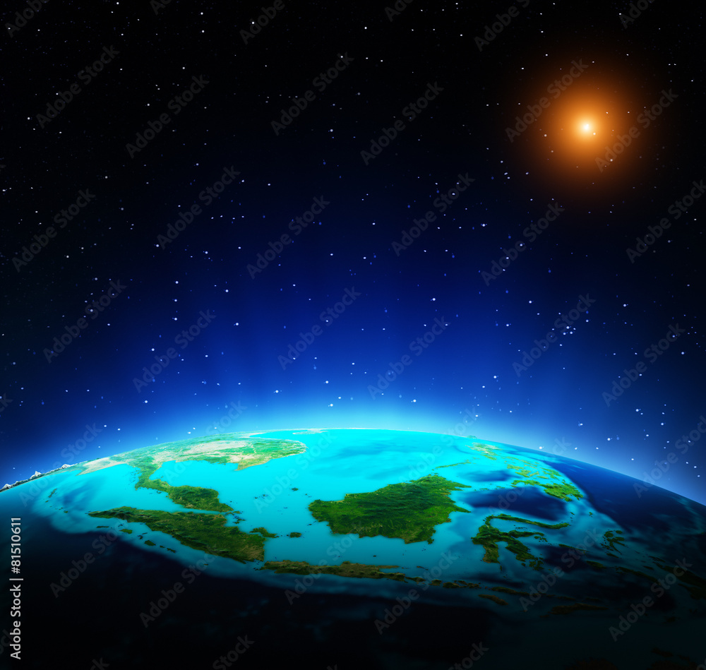 Obraz premium Planet from space