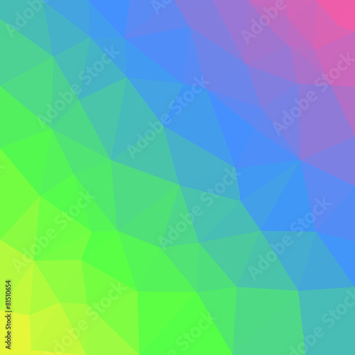 Vector abstract background polygon. Smooth transition of color.
