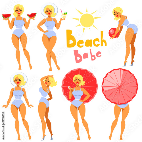 Beach Babe - collection of pretty girls in swimwear