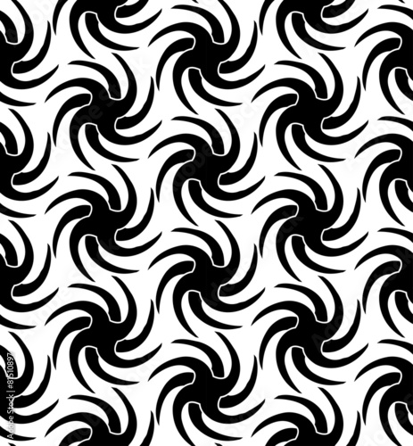 Black and white seamless pattern twist stylish.