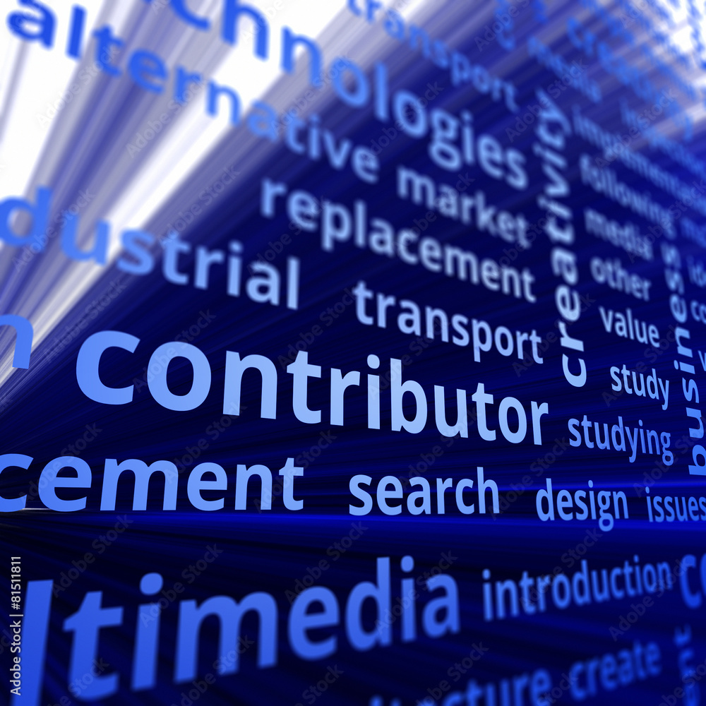 Obraz premium Contributor concept