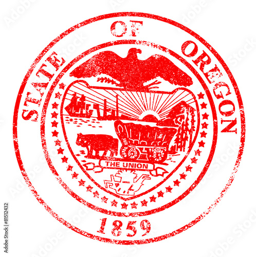 Oregon Seal Rubber Stamp