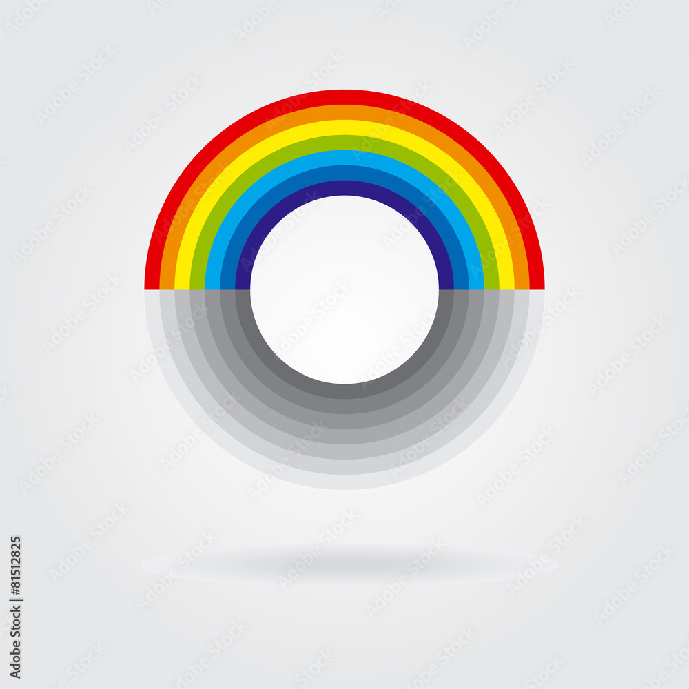 Abstract retro rainbow background. Vector illustration Abstract retro rainbow background. Vector illustration