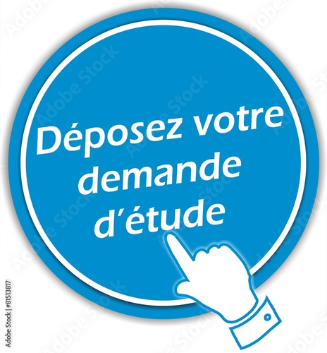 bouton déposez votre demande d'étude