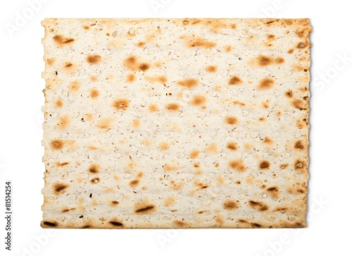 Matzoh. Matzoh, the jewish bread isolated on white photo