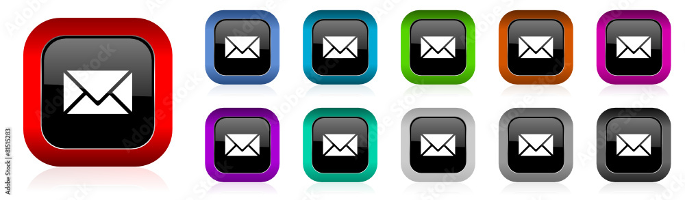 email vector icon set email vector icon set