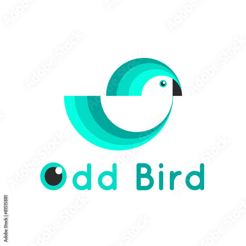 Vector modern simple bird logo