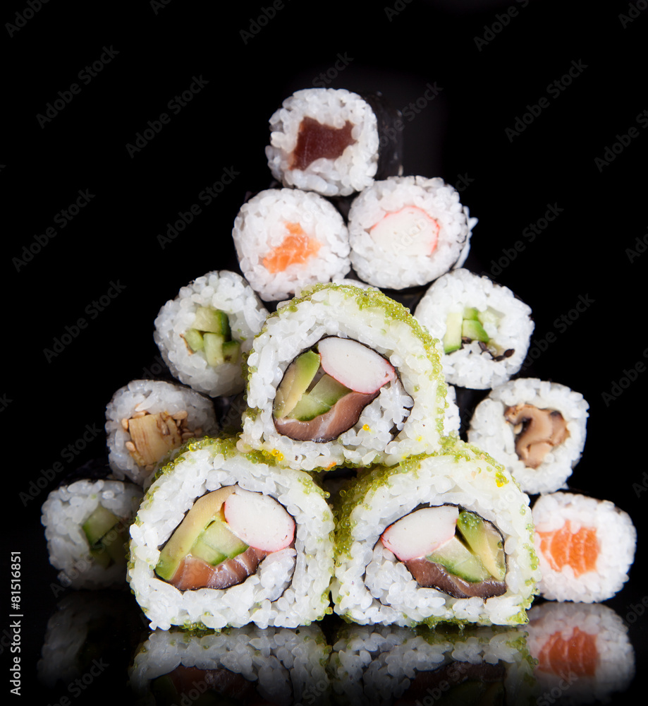 Japanese seafood sushi set Japanese seafood sushi set