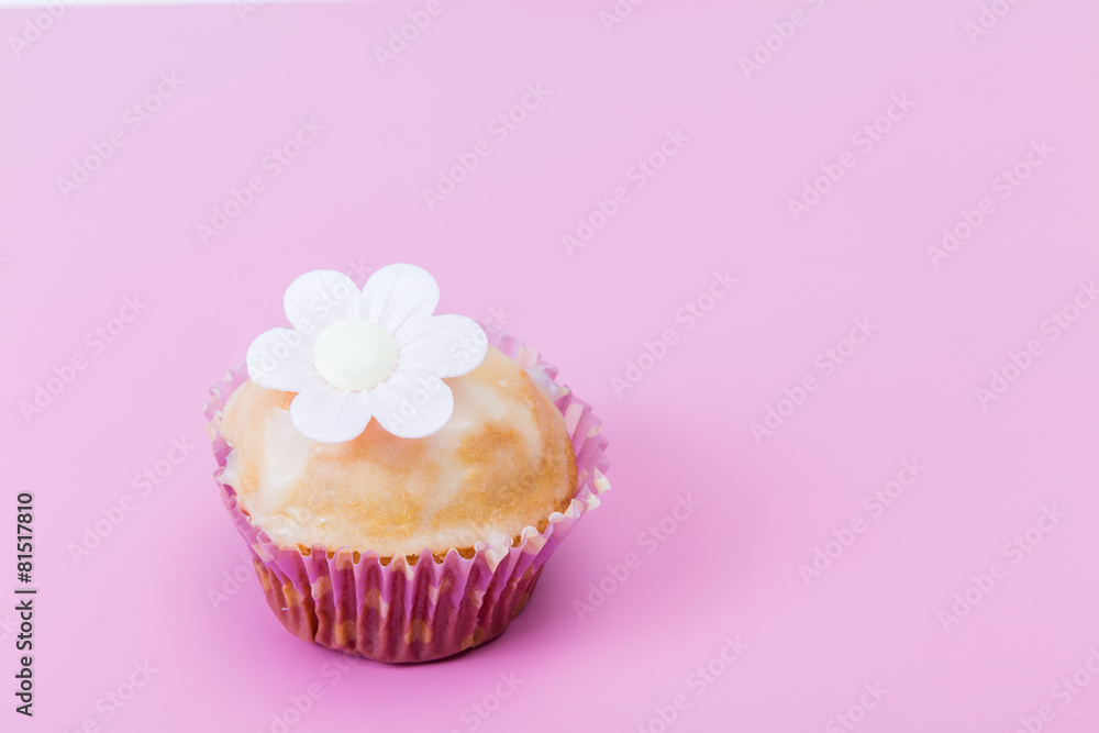 hintergrund  - leckere muffin auf pink
