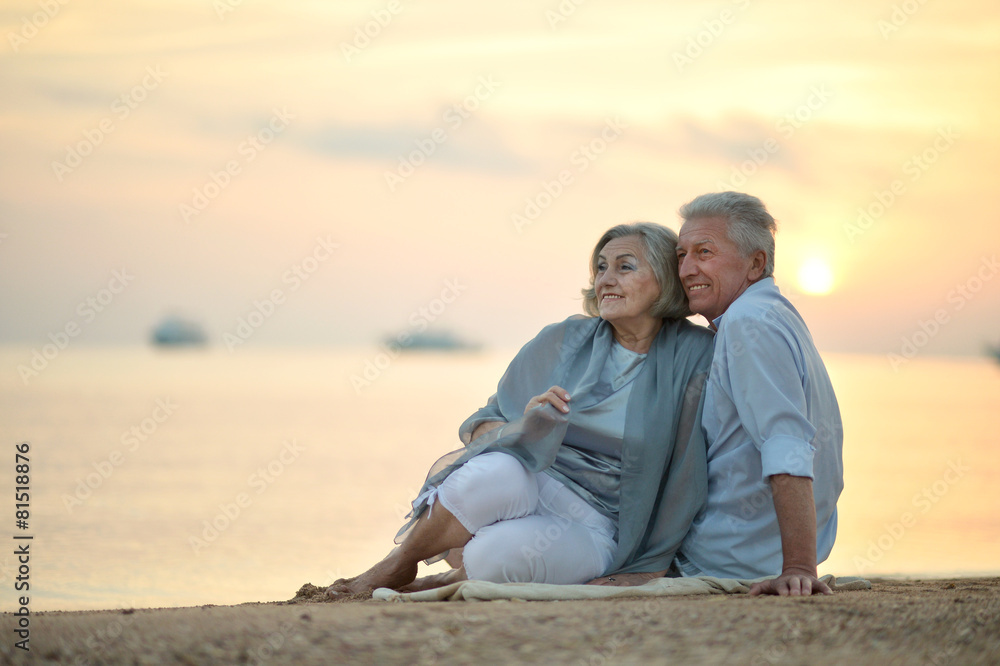 Amusing elderly couple Amusing elderly couple