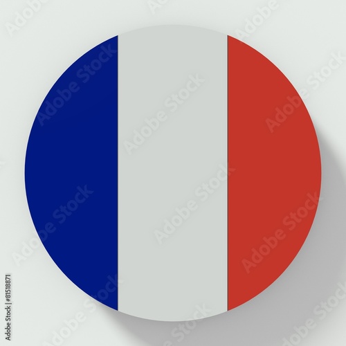 Free Download Button France flag isolated on white background - GFXLoad