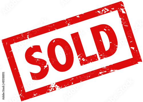 Sold Stamp red grunge