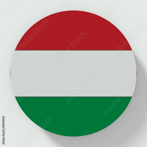 Free Download Button Hungary flag isolated on white background - GFXLoad