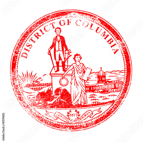 Washington DC Seal Rubber Stamp