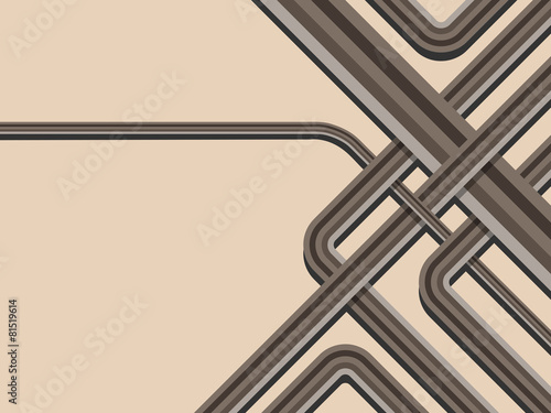 Abstract trendy striped vector background