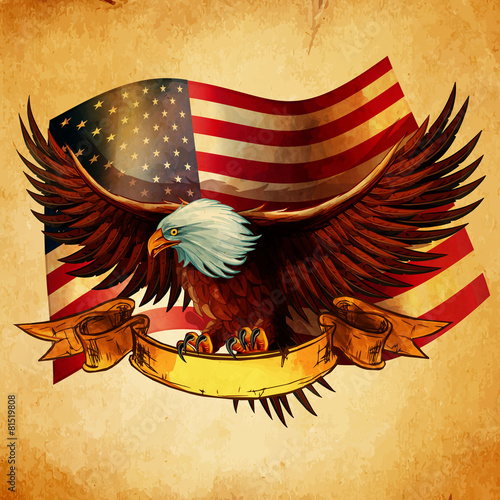 EAGLE FLAG USA VINTAGE