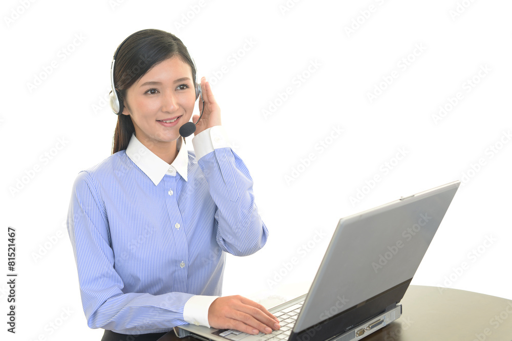笑顔のオペレーター 笑顔のオペレーター