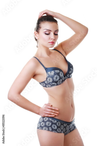 woman in underwear