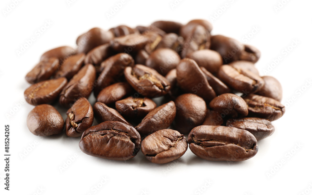 Coffee beans isolated on white Coffee beans isolated on white