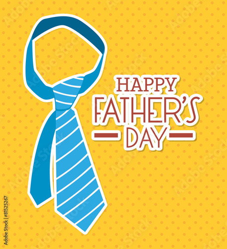 Happy fathers day card design. photo