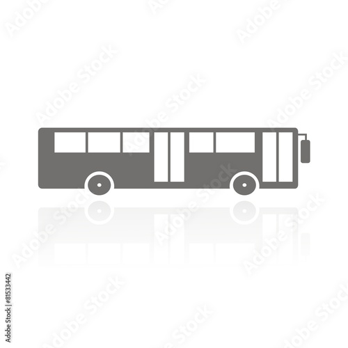 Icono bus urbano FB reflejo