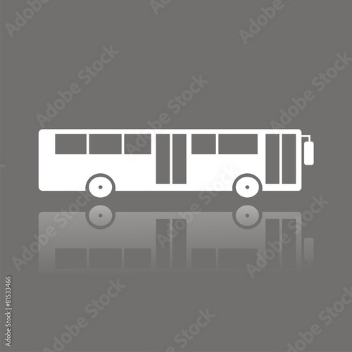 Icono bus urbano FO reflejo