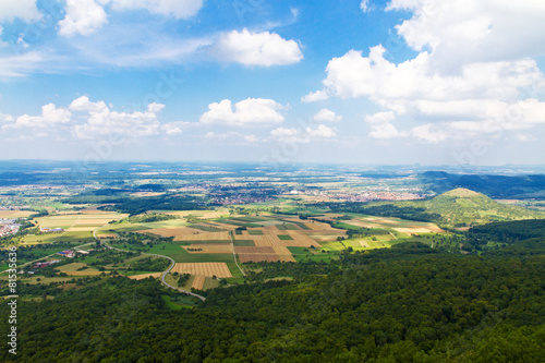 Luftaufnahme, schwäbische Alb, Breitenstein, Kirchheim Teck photo