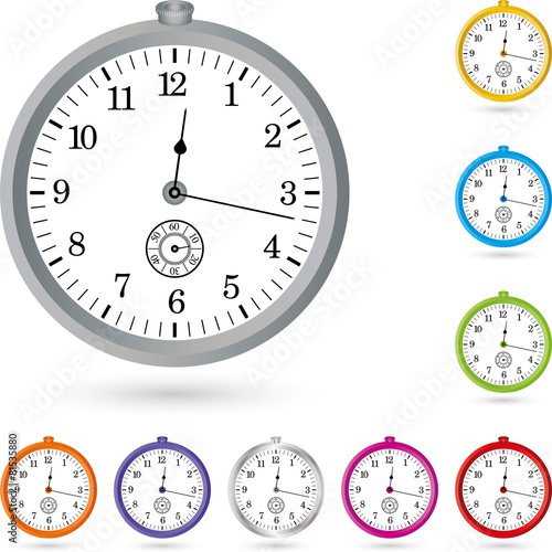 Stoppuhr, Logo, Uhr