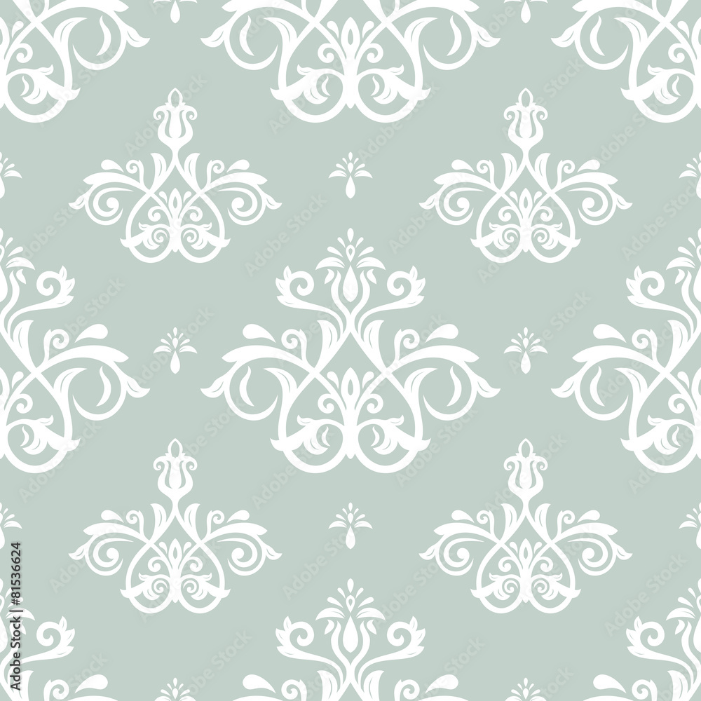 Damask Seamless  Pattern. Orient Background