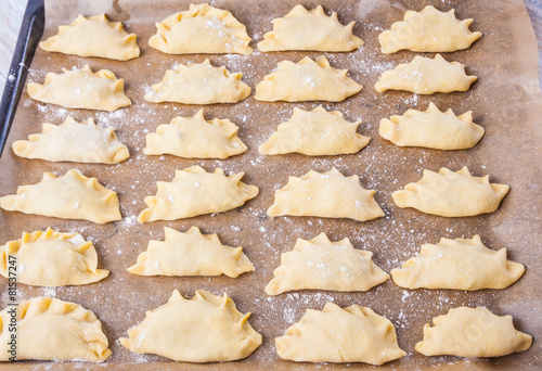 ravioli on a baking tray