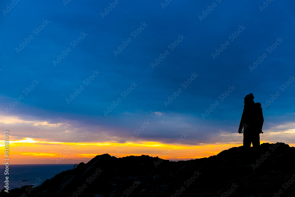 Fototapeta premium Silhouette in Catalonia