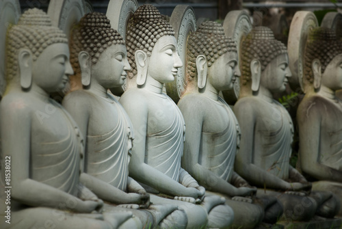 Limestone Buddha in Wat Pha Sawang Boon Nakornnayok Thailand